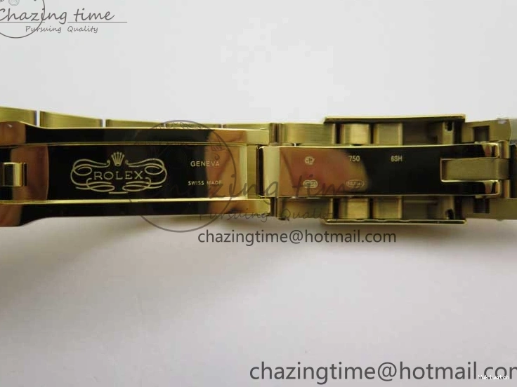 KKF Steel YG Dial Best 904L Edition 1:1 Green Bracelet YG Daytona on A7750 0410